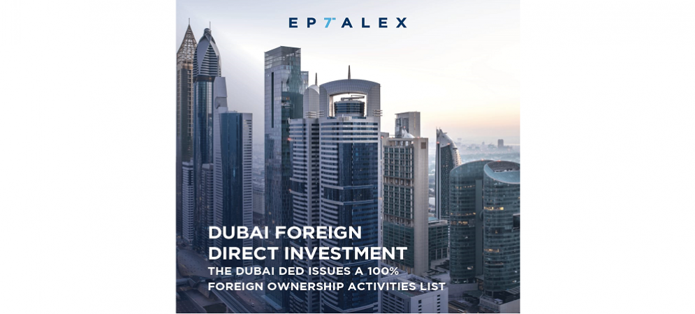 DED Dubai - Foreign Direct Investment